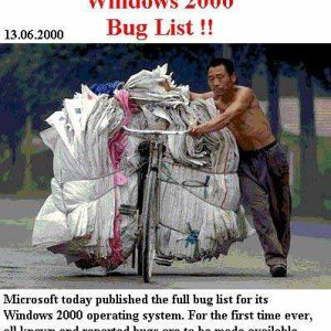 Windows 2000 Bug List