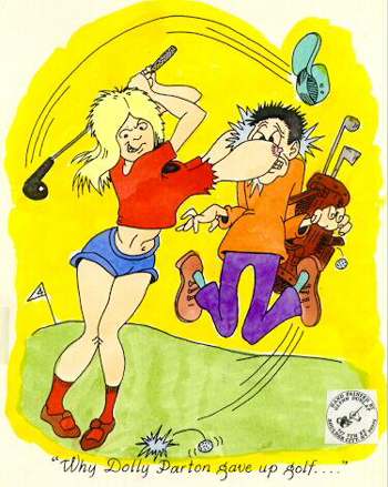 Dolly Parton Playing Golf