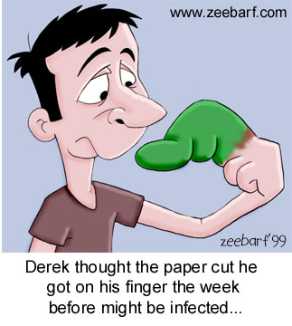 Infected Paper Cut