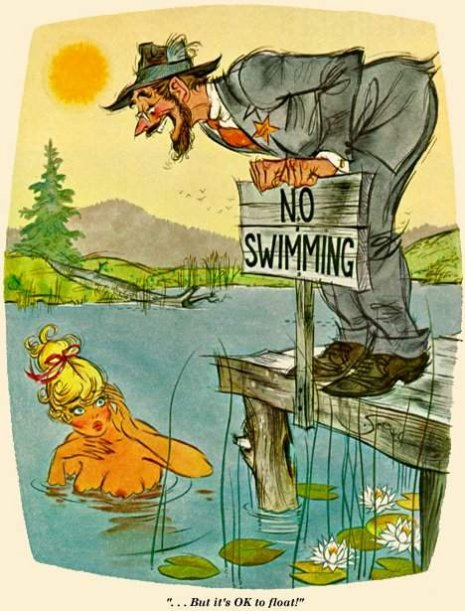 No Swimming But Ok To Float