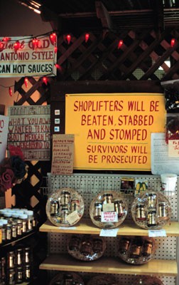 Shoplifters Will Be Beaten